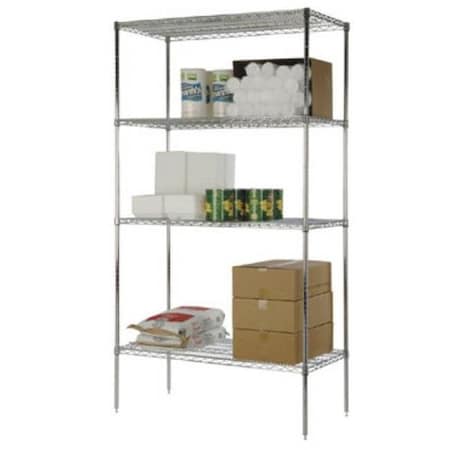 Focus Foodservice FocusFoodService 656973006312 24 in. W x 60 in. L Wire Shelf - Chrome FF2460C